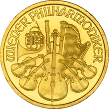 1999 1/2oz Austrian Gold Philharmonic Coin