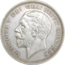 1927 Proof Silver Crown Coin George V Christmas Crown Extremely Fine