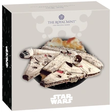 2024 50p Millennium Falcon Star Wars Proof Gold Coin Boxed