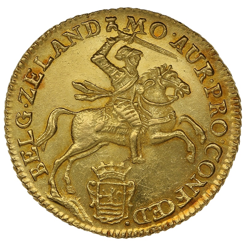 1760 Dutch 7 Guilders Gold Coin Half Golden Rider