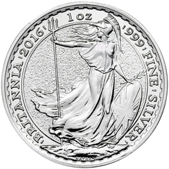 2016 1oz Silver Britannia Coin Lunar Edge Year of the Monkey