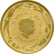 2016 1/4oz Australian Kangaroo Gold Nugget Coin SE Proof