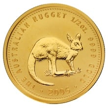 2006 1/2oz Australian Kangaroo Gold Nugget Coin