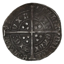 1422-1427 Silver Groat Fourpence Coin Henry VI Annulet Issue mm Pierced Cross