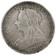 1896 Queen Victoria Silver Crown
