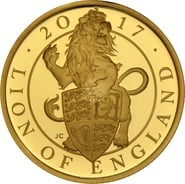 2017 1/4oz Proof Lion of England Gold Coin Queen's Beasts