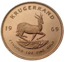 1969 Krugerrand Gold Coin 1oz