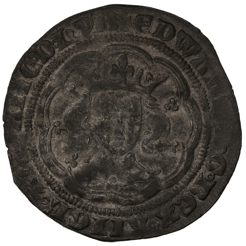 1369-1377 Silver Groat Fourpence Coin Edward III Post Treaty