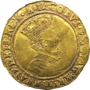 James I Half Unite Gold Coin - Fine