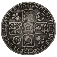 1732 Silver Sixpence Coin George II