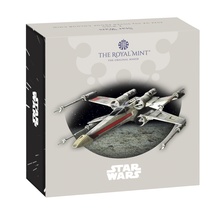 2024 50p X-Wing Star Wars Proof Silver Coin Boxed
