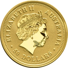 2003 1/2oz Australian Kangaroo Gold Nugget Coin