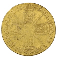 1685 Gold Guinea Coin James II