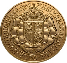 1989 Gold £5 Coin Brilliant Uncirculated 500th Anniversary Boxed