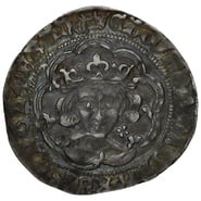 1467-1468 Silver Groat Fourpence Coin Edward IV Light Coinage London Mint