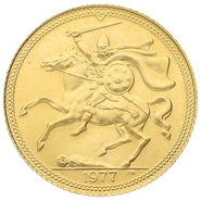 1977 £2 Coin Gold Double Sovereign Isle of Man