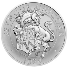 2024 Seymour Unicorn Silver Coin Tudor Beasts Proof 2 Coin Set Boxed