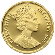 1995 Proof Isle of Man Angel Gold Coin 1/4oz