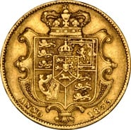 1833 Gold Sovereign Coin William IV NGC XF40
