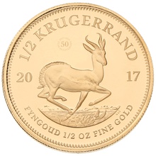 2017 Proof 1/2oz Krugerrand Gold Coin 50th Anniversary Boxed