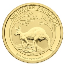 2019 1/2oz Australian Kangaroo Gold Nugget Coin