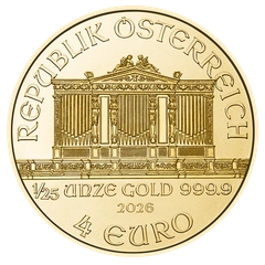 2026 1/25oz Austrian Gold Philharmonic Coin
