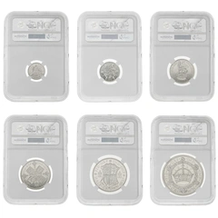 1927 George V Silver Proof Six Coin Set Slabbed