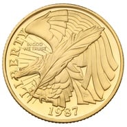 1987 Proof Bicentenary of the Constitution - American Gold Commemorative $5