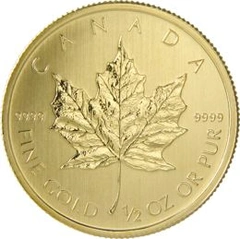 2013 1/2oz Canadian Maple Leaf Gold Coin