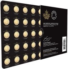 2024 MapleGram 25 x 1g Gold Coins