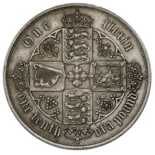 1852 Florin Silver Coin Queen Victoria 