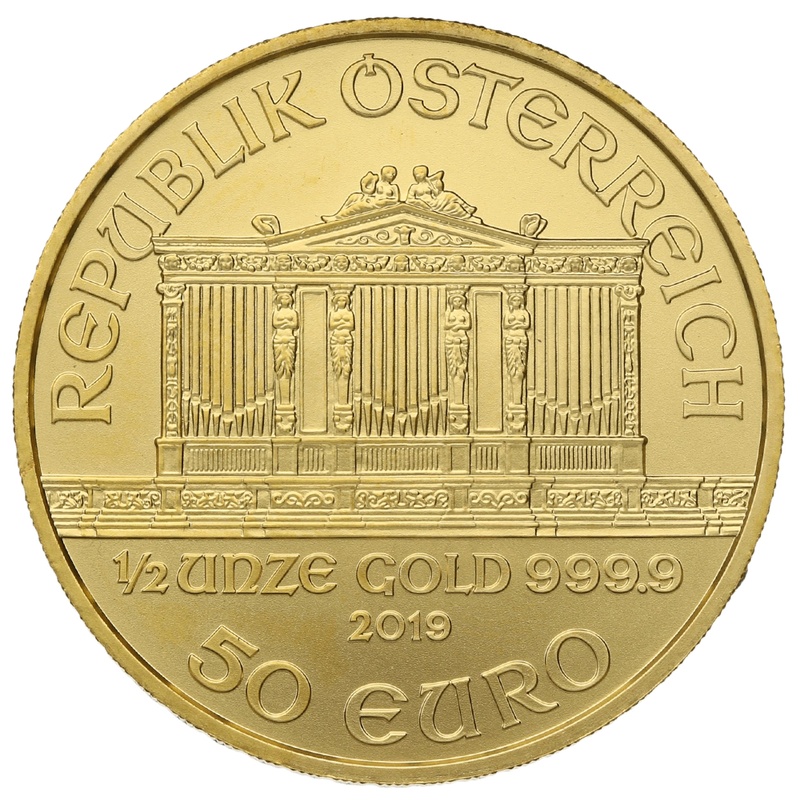 2019 1/2oz Austrian Gold Philharmonic Coin