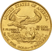 1989 1/10oz American Eagle Gold Coin MCMLXXXIX