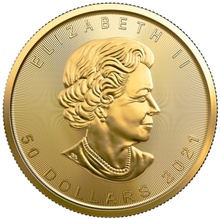 2021 Canadian Maple Leaf Gold Coin 1oz
