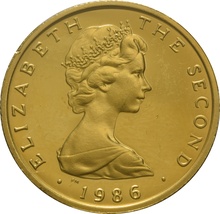 1986 Proof Isle of Man £1 Gold Coin Manx Town Series Douglas