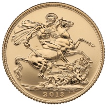 2013 Gold Sovereign The Queen's Coronation 60th Anniversary Boxed