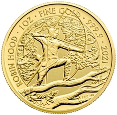2021 Robin Hood Gold Coin Myths & Legends 1oz