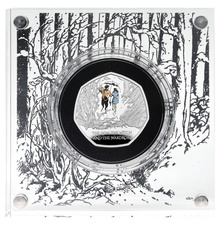 2023 The Lion, The Witch and The Wardrobe Fifty Pence Proof Silver Coin Boxed