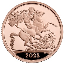 2023 Proof Gold Half Sovereign King Charles III Coronation Boxed