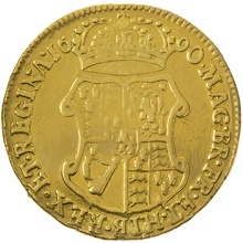 1690 William and Mary Gold Guinea - Fine