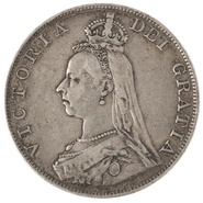 1887 Victoria Double Florin - Fine