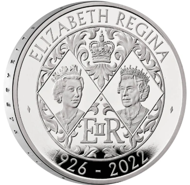 2022 Platinum Piedfort £5 Proof Crown Her Majesty Queen Elizabeth II Memorial Boxed