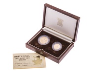 1987 Proof Britannia 2-Coin Set Boxed