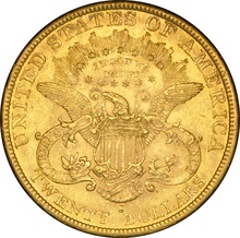 1892 $20 Gold Coin Double Eagle Liberty Head San Francisco