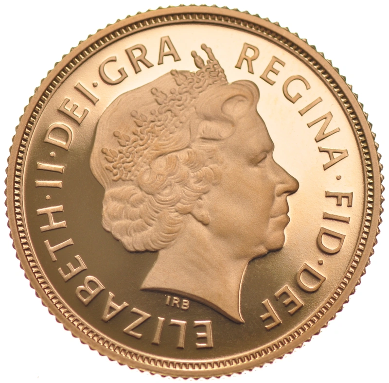 2012 Proof Gold Half Sovereign Elizabeth II Fourth Head