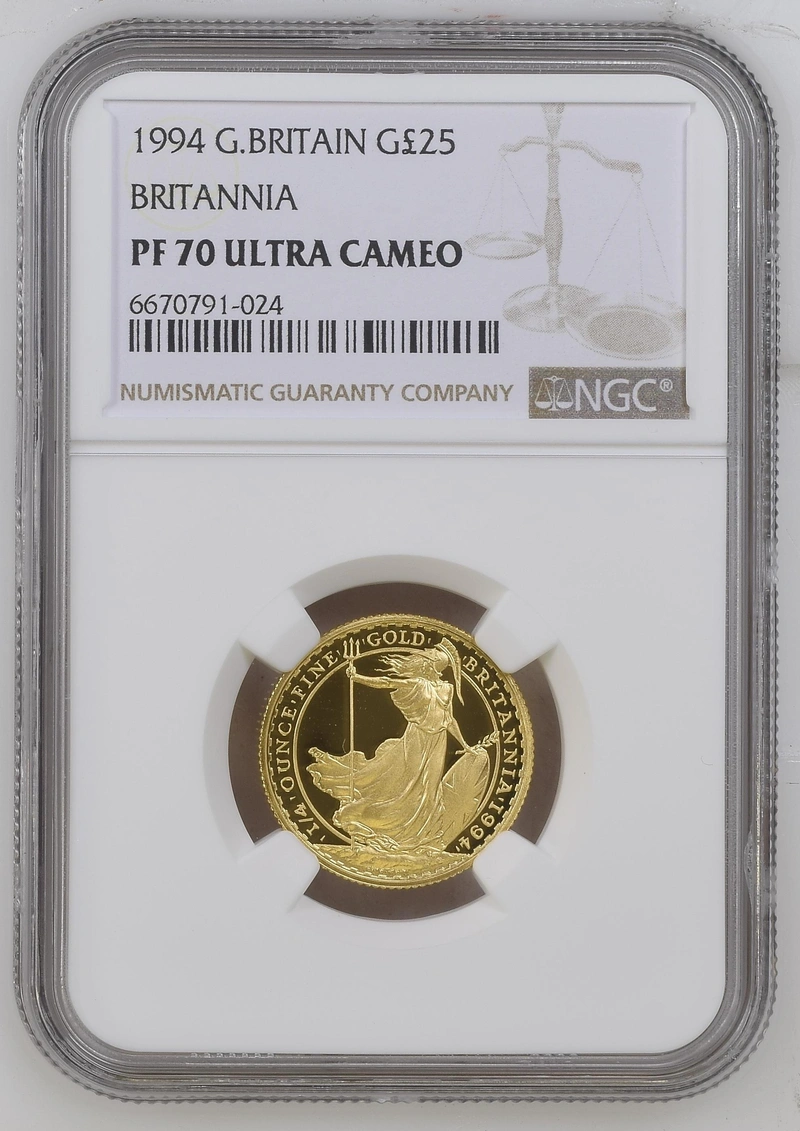 1994 Proof 1/4oz Gold Britannia Coin NGC PF70