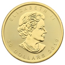 2019 Canadian Maple Leaf Gold Coin 1oz