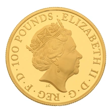 2022 Royal Mint 1oz Year of the Tiger Proof Gold Coin Boxed