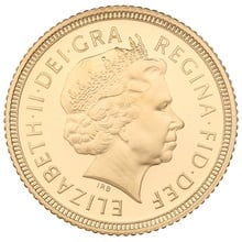 1999 Proof Gold Half Sovereign Elizabeth II Fourth Head