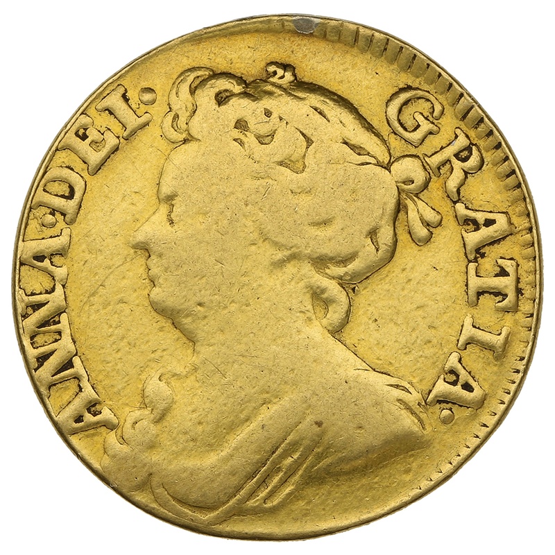 1713 Queen Anne Gold Guinea